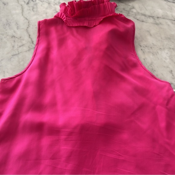 J crew Silk Blouse hot pink size 8 - Picture 2 of 5